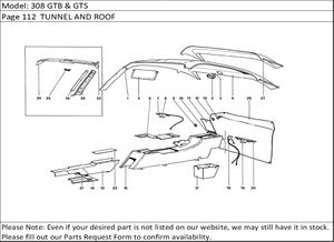 308 GTB & GTS Page 112  TUNNEL AND ROOF