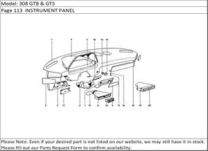 308 GTB & GTS Page 113  INSTRUMENT PANEL