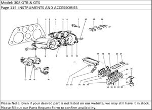 308 GTB & GTS Page 115  INSTRUMENTS AND ACCESSORIES