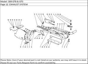 308 GTB & GTS Page 12  EXHAUST SYSTEM