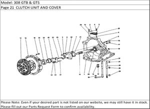 308 GTB & GTS Page 21  CLUTCH UNIT AND COVER