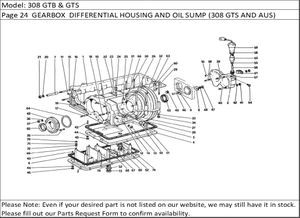 308 GTB & GTS Page 24  GEARBOX  DIFFERENTIAL HOUSING AND OIL SUMP (308 GTS AND AUS)