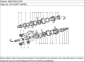 308 GTB & GTS Page 26  LAY SHAFT GEARS