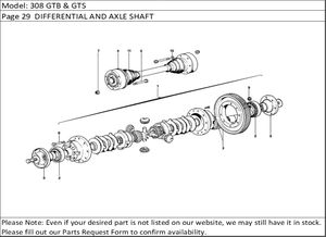 308 GTB & GTS Page 29  DIFFERENTIAL AND AXLE SHAFT