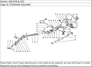 308 GTB & GTS Page 35  STEERING COLUMN