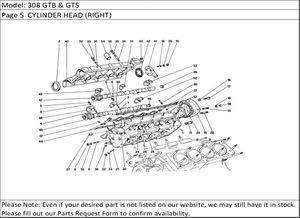 308 GTB & GTS Page 5  CYLINDER HEAD (RIGHT)