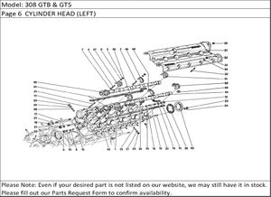 308 GTB & GTS Page 6  CYLINDER HEAD (LEFT)