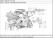 308 QV non-USA Page 1  ENGINE  GEARBOX AND SUPPORTS