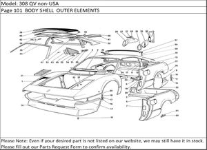 308 QV non-USA Page 101  BODY SHELL  OUTER ELEMENTS