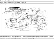 308 QV non-USA Page 101  BODY SHELL  OUTER ELEMENTS