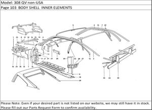 308 QV non-USA Page 103  BODY SHELL  INNER ELEMENTS