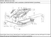 308 QV non-USA Page 106  REAR BONNET AND LUGGAGE COMPARTMENT COVERING