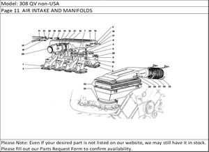 308 QV non-USA Page 11  AIR INTAKE AND MANIFOLDS