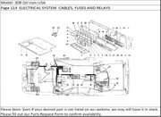 308 QV non-USA Page 114  ELECTRICAL SYSTEM  CABLES, FUSES AND RELAYS