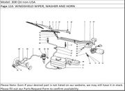 308 QV non-USA Page 116  WINDSHIELD WIPER, WASHER AND HORN