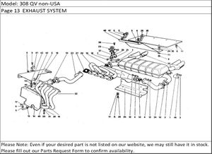 308 QV non-USA Page 13  EXHAUST SYSTEM