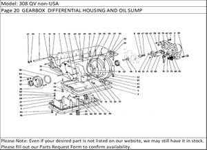 308 QV non-USA Page 20  GEARBOX  DIFFERENTIAL HOUSING AND OIL SUMP