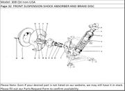 308 QV non-USA Page 32  FRONT SUSPENSION SHOCK ABSORBER AND BRAKE DISC