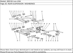 308 QV non-USA Page 35  REAR SUSPENSION  WISHBONES