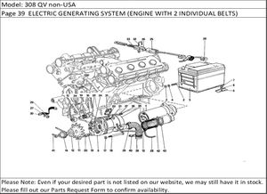 308 QV non-USA Page 39  ELECTRIC GENERATING SYSTEM (ENGINE WITH 2 INDIVIDUAL BELTS)