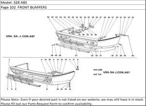328 ABS Page 102  FRONT BUMPERS