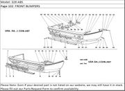 328 ABS Page 102  FRONT BUMPERS