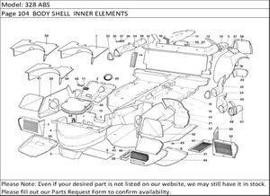 328 ABS Page 104  BODY SHELL  INNER ELEMENTS