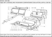 328 ABS Page 108  LUGGAGE AND PASSENGER COMPARTMENT INSULATION (UNTILL CAR NO. 66965  NOT FOR US  AUS  CH87  SA  J)