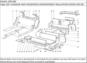 328 ABS Page 109  LUGGAGE AND PASSENGER COMPARTMENT INSULATION (FROM CAR NO. 66967  NOT FOR US  AUS  CH87  SA  J)