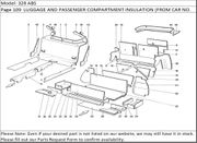 328 ABS Page 109  LUGGAGE AND PASSENGER COMPARTMENT INSULATION (FROM CAR NO. 66967  NOT FOR US  AUS  CH87  SA  J)
