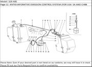 328 ABS Page 11  ANTIEVAPORATIVE EMISSION CONTROL SYSTEM (FOR USA  SA AND CH88 VERSION)