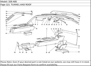 328 ABS Page 121  TUNNEL AND ROOF