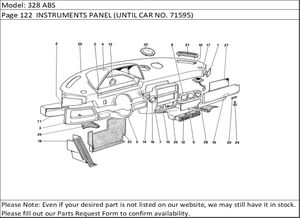 328 ABS Page 122  INSTRUMENTS PANEL (UNTIL CAR NO. 71595)