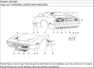 328 ABS Page 127  EXTERNAL LIGHTS AND MOLDING