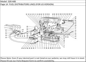 328 ABS Page 14  FUEL DISTRIBUTORS LINES (FOR US VERSION)