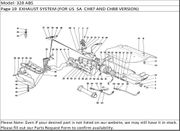 328 ABS Page 19  EXHAUST SYSTEM (FOR US  SA  CH87 AND CH88 VERSION)