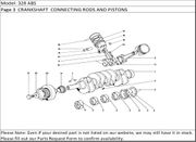 328 ABS Page 3  CRANKSHAFT  CONNECTING RODS AND PISTONS