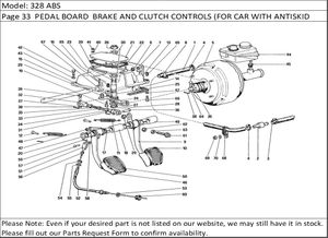 328 ABS Page 33  PEDAL BOARD  BRAKE AND CLUTCH CONTROLS (FOR CAR WITH ANTISKID SYSTEM)
