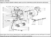 328 ABS Page 33  PEDAL BOARD  BRAKE AND CLUTCH CONTROLS (FOR CAR WITH ANTISKID SYSTEM)
