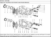 328 ABS Page 38  CALIPERS FOR FRONT AND REAR BRAKES