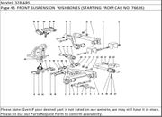 328 ABS Page 45  FRONT SUSPENSION  WISHBONES (STARTING FROM CAR NO. 76626)