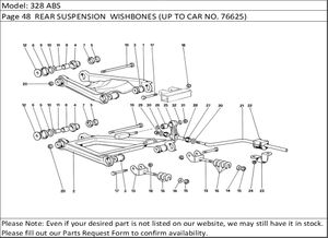 328 ABS Page 48  REAR SUSPENSION  WISHBONES (UP TO CAR NO. 76625)