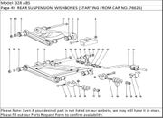 328 ABS Page 49  REAR SUSPENSION  WISHBONES (STARTING FROM CAR NO. 76626)