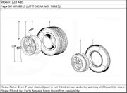 328 ABS Page 50  WHEELS (UP TO CAR NO. 76625)