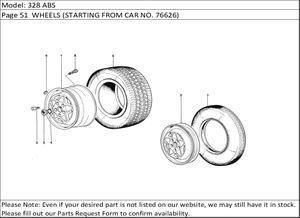 328 ABS Page 51  WHEELS (STARTING FROM CAR NO. 76626)