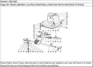 328 ABS Page 59  PEDAL BOARD  CLUTCH CONTROLL (FOR CAR WITH ANTISKID SYSTEM  VARIANTS FOR RHD VERSION)