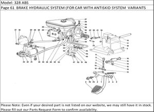 328 ABS Page 61  BRAKE HYDRAULIC SYSTEM (FOR CAR WITH ANTISKID SYSTEM  VARIANTS FOR RHD VERSION)