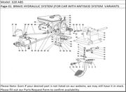 328 ABS Page 61  BRAKE HYDRAULIC SYSTEM (FOR CAR WITH ANTISKID SYSTEM  VARIANTS FOR RHD VERSION)