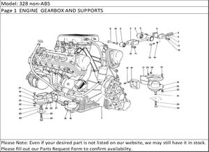 328 non-ABS Page 1  ENGINE  GEARBOX AND SUPPORTS