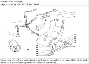 348 Challenge Page 1  SEAT SAFETY BELTS AND SEAT
